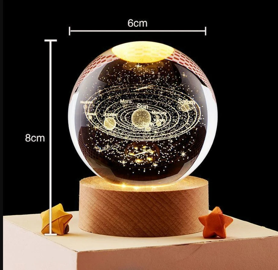 Lámpara Galaxia de Cristal